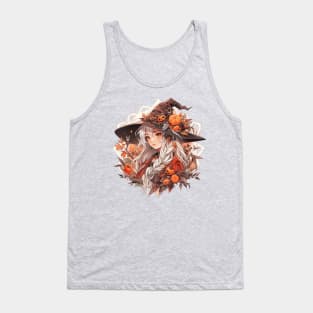 Cute Autumn Witch Tank Top